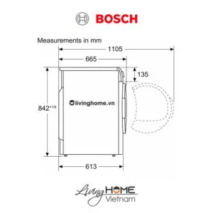 Máy sấy Bosch WTN84201MY - Tụ hơi 14 chương trình 8KG 19 Máy sấy Bosch WTN84201MY - Tụ hơi 14 chương trình 8KG