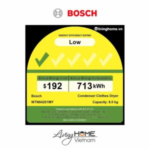 Máy sấy Bosch WTN84201MY - Tụ hơi 14 chương trình 8KG 17 Máy sấy Bosch WTN84201MY - Tụ hơi 14 chương trình 8KG