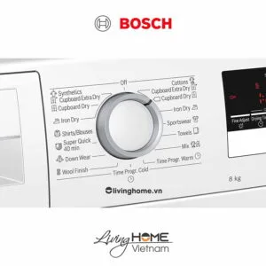 Máy sấy Bosch WTR85V00SG - Tụ hơi với bơm nhiệt 14 chương trình 8KG