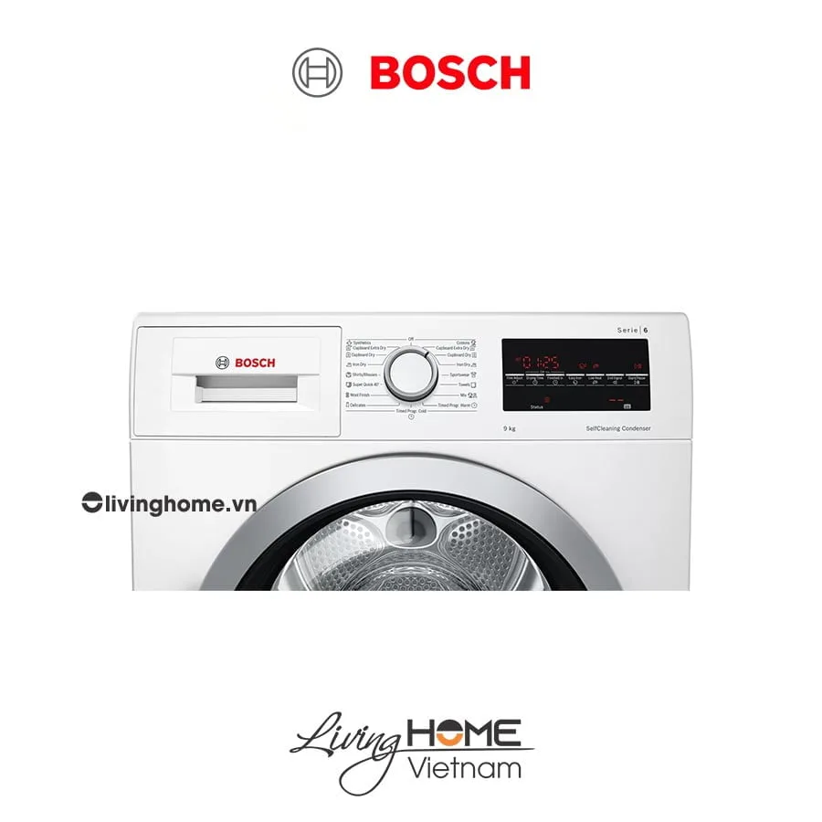 Máy sấy Bosch WTW85400SG - Tụ hơi với bơm nhiệt 14 chương trình 9KG 7 Máy sấy Bosch WTW85400SG - Tụ hơi với bơm nhiệt 14 chương trình 9KG - Ảnh 5