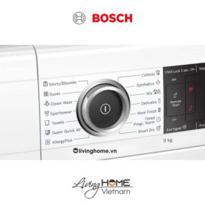 Máy sấy Bosch WTX87MH0SG - Tụ hơi với bơm nhiệt 14 chương trình kết nối Home Connect 9KG