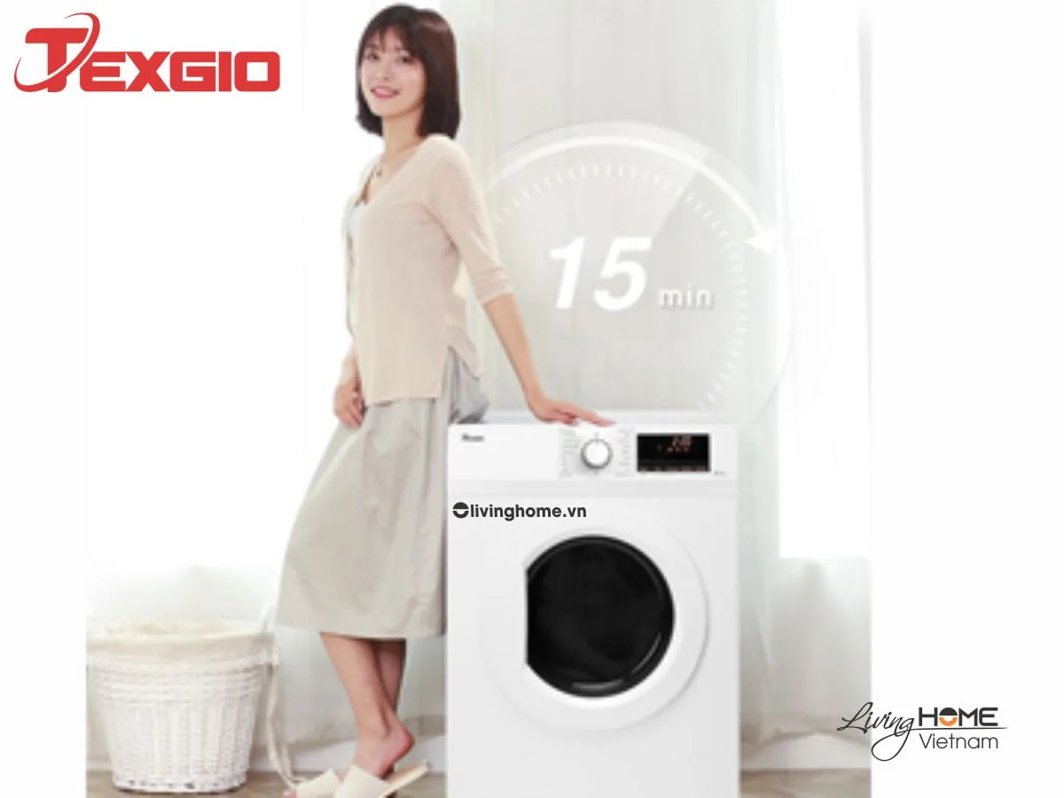Máy sấy quần áo Texgio TG-DV802 thông hơi dung tích 8kg 5 Máy sấy quần áo Texgio TG-DV802 thông hơi dung tích 8kg - Ảnh 3