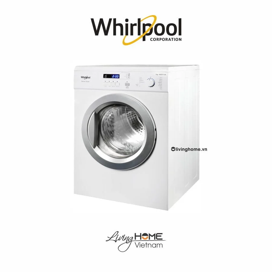 Máy sấy Whirlpool AWD712S2 thông hơi 7kg trắng - Ảnh 2