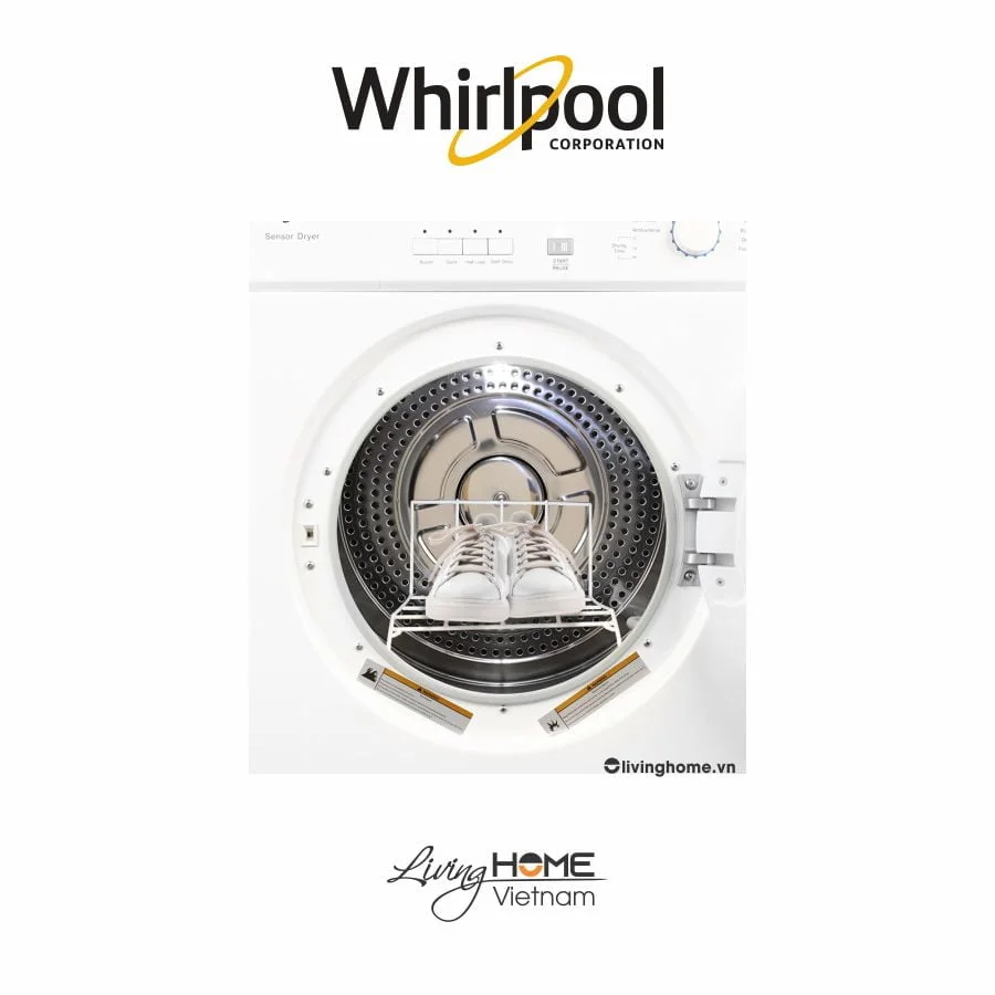 Máy sấy Whirlpool AWD712S2 thông hơi 7kg trắng - Ảnh 5