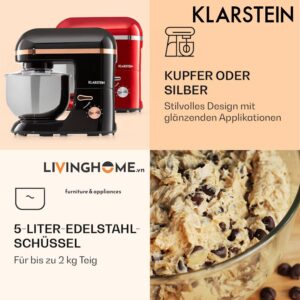 Máy trộn thực phẩm Klarstein KL-BELLA ELENGANCE với công suất 2000W - 6 mức độ 10 Máy trộn thực phẩm Klarstein KL-BELLA ELENGANCE với công suất 2000W - 6 mức độ
