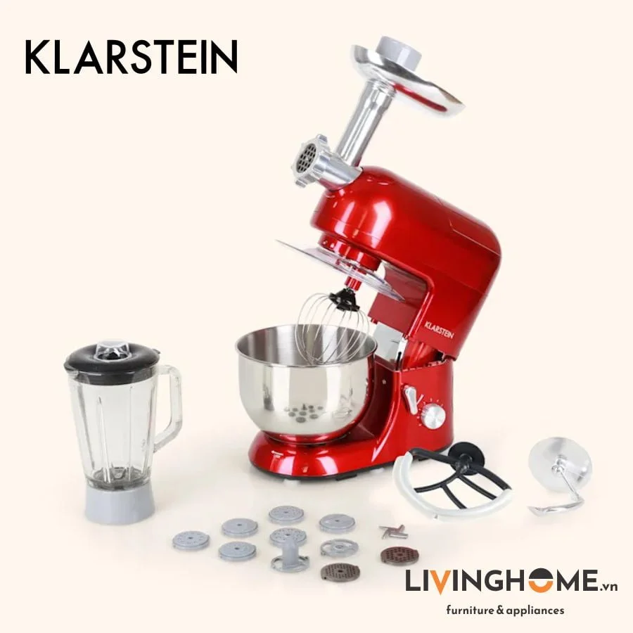 Máy trộn bột Klarstein KL-LUCIA ROSSA kết hợp 3 trong 1 trộn - xay - nhào 7 Máy trộn bột Klarstein KL-LUCIA ROSSA kết hợp 3 trong 1 trộn - xay - nhào - Ảnh 5