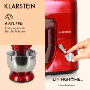 Alternative view of Máy trộn bột Klarstein KL-LUCIA ROSSA kết hợp 3 trong 1 trộn - xay - nhào
