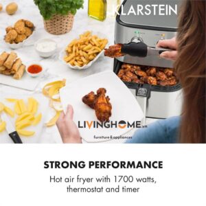 Nồi chiên không dầu Klarstein KL-AERO VITAL Công suất 1700W - 5,4 Lít 9 Nồi chiên không dầu Klarstein KL-AERO VITAL Công suất 1700W - 5,4 Lít
