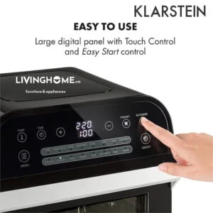 Nồi chiên không dầu Klarstein KL-AEROVITAL CUBE màu đen với công suất 1600W - 12 Lít 17 Nồi chiên không dầu Klarstein KL-AEROVITAL CUBE màu đen với công suất 1600W - 12 Lít