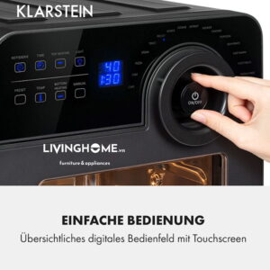 Nồi chiên không dầu Klarstein KL-AEROVITAL CHEF vỏ nhiệt làm bằng thép không gỉ - 14 Lít 8 Nồi chiên không dầu Klarstein KL-AEROVITAL CHEF vỏ nhiệt làm bằng thép không gỉ - 14 Lít
