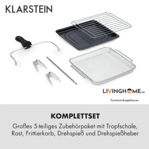 Alternative view of Nồi chiên Klarstein KL-AEROVITAL-CUBE-WHITE chất liệu vỏ chống nóng - 12 Lít