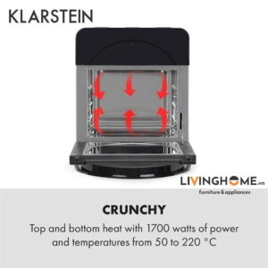 Alternative view of Nồi chiên Klarstein KL-Aerovital Easy Touch dung tích 14L- 16 chương trình nấu nướng đa dạng