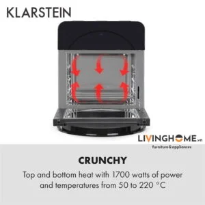 Alternative view of Nồi chiên Klarstein KL-Aerovital Easy Touch dung tích 14L- 16 chương trình nấu nướng đa dạng