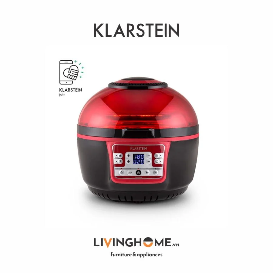 Nồi chiên không dầu Klarstein KL-VITAIR TURBO 6 chương trình nấu nướng - dung tích 9L 7 Nồi chiên không dầu Klarstein KL-VITAIR TURBO 6 chương trình nấu nướng - dung tích 9L - Ảnh 5