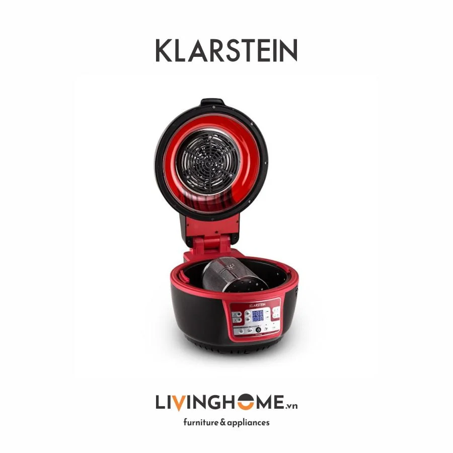 Nồi chiên không dầu Klarstein KL-VITAIR TURBO 6 chương trình nấu nướng - dung tích 9L 6 Nồi chiên không dầu Klarstein KL-VITAIR TURBO 6 chương trình nấu nướng - dung tích 9L - Ảnh 4