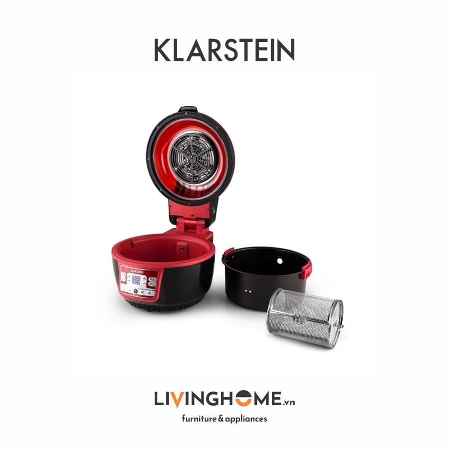 Nồi chiên không dầu Klarstein KL-VITAIR TURBO 6 chương trình nấu nướng - dung tích 9L 9 Nồi chiên không dầu Klarstein KL-VITAIR TURBO 6 chương trình nấu nướng - dung tích 9L - Ảnh 7