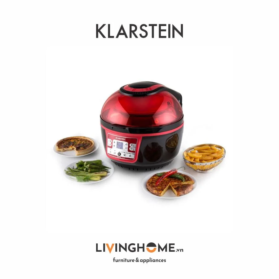 Nồi chiên không dầu Klarstein KL-VITAIR TURBO 6 chương trình nấu nướng - dung tích 9L 4 Nồi chiên không dầu Klarstein KL-VITAIR TURBO 6 chương trình nấu nướng - dung tích 9L - Ảnh 2