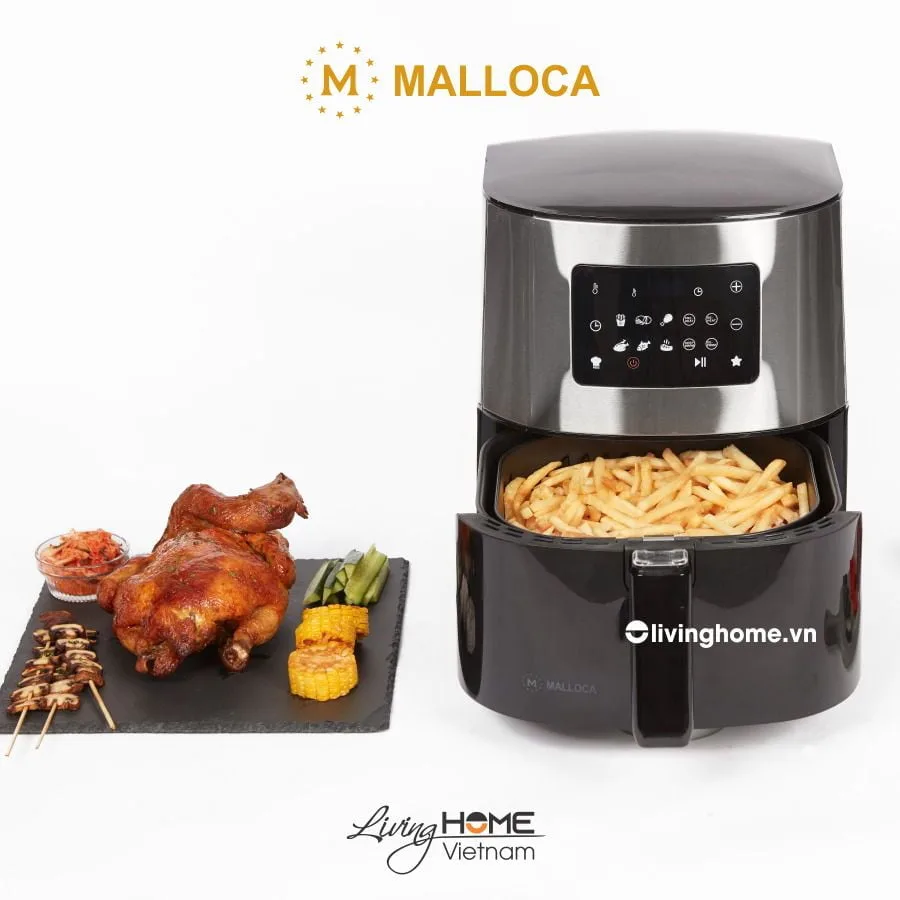Nồi chiên không dầu Malloca MAF-06 dung tích 6L kiểu dáng hiện đại tinh tế 6 Nồi chiên không dầu Malloca MAF-06 dung tích 6L kiểu dáng hiện đại tinh tế - Ảnh 4
