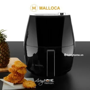 Nồi chiên không dầu Malloca MAF-09B thể tích 3L màu đen trắng cao cấp sang trọng
