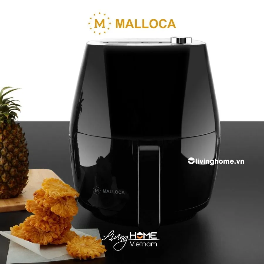 Nồi chiên không dầu Malloca MAF-09B thể tích 3L màu đen trắng cao cấp sang trọng - Ảnh 4