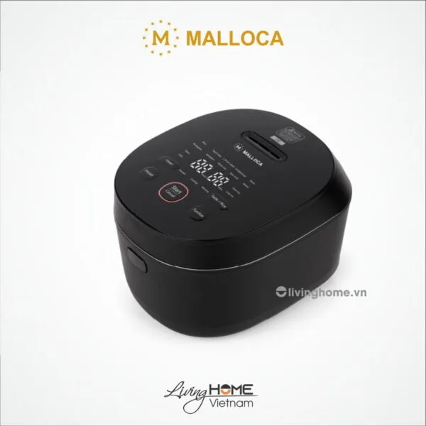 Nồi cơm điện Malloca MRC-IH01E cao tần dung tích 1.2L màu đen sang trọng