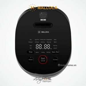Nồi cơm điện Malloca MRC-IH01E cao tần dung tích 1.2L màu đen sang trọng