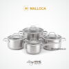 Bộ nồi Malloca SA-4002 inox 8 món cao cấp