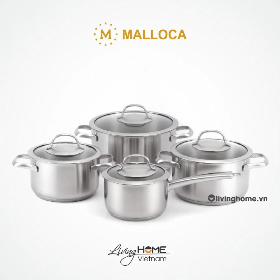 Bộ nồi Malloca SA-4002 inox 8 món cao cấp 3 Bộ nồi Malloca SA-4002 inox 8 món cao cấp