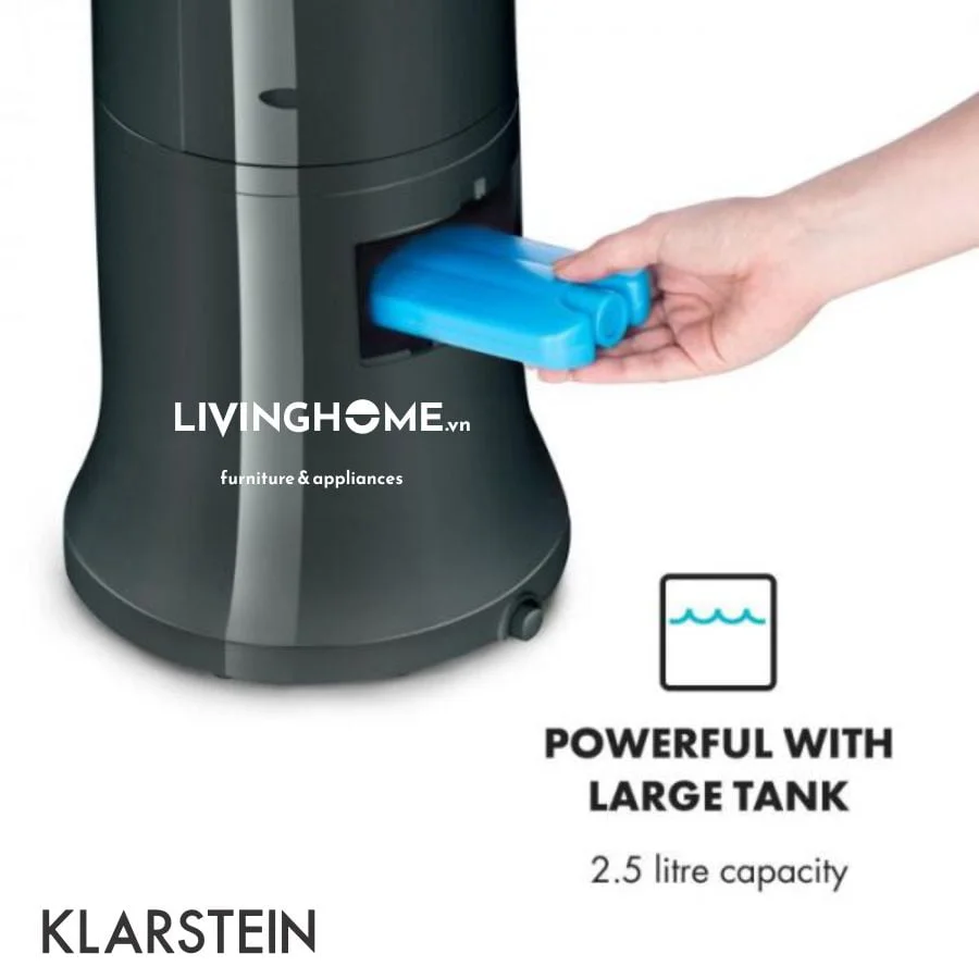 Quạt hơi nước Klarstein KL-HIGHAWN BLACK công suất 40W - chiều cao 90cm 5 Quạt hơi nước Klarstein KL-HIGHAWN BLACK công suất 40W - chiều cao 90cm - Ảnh 3