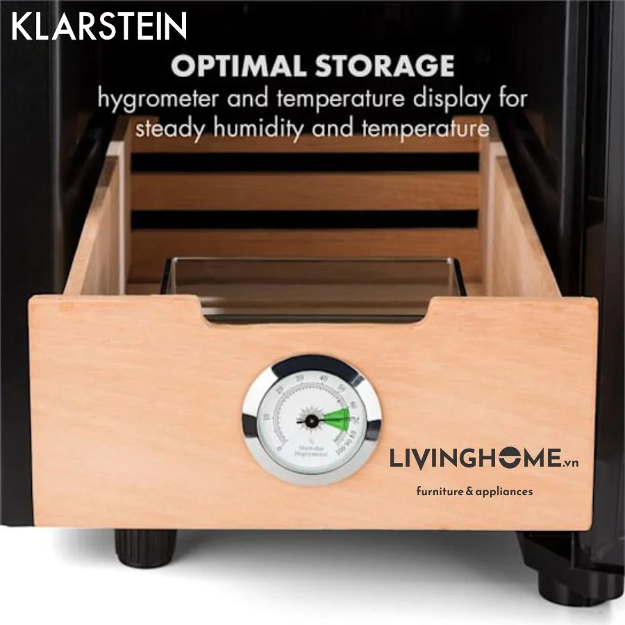 Tủ cigar Klarstein KL-EL PRESIDENT 23L điều khiển cảm ứng đèn Led hiện đại - Ảnh 5