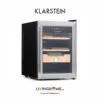 Tủ cigar Klarstein KL-EL PRESIDENT 37L được làm bằng gỗ tuyết màu đen sang trọng
