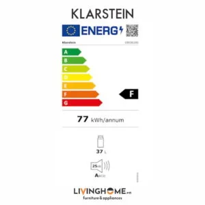 Tủ cigar Klarstein KL-EL PRESIDENT 37L được làm bằng gỗ tuyết màu đen sang trọng