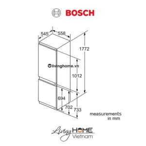 Tủ lạnh Bosch KIN86AF30O - Âm tủ 273 lít