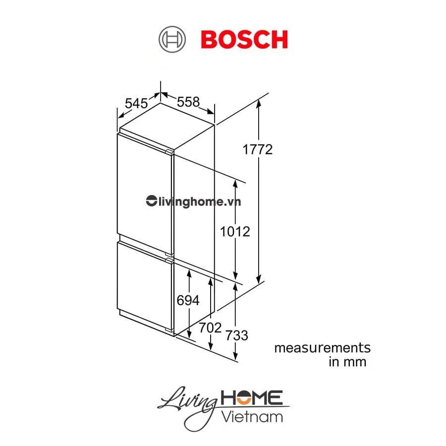Tủ lạnh Bosch KIN86AF30O - Âm tủ 273 lít - Ảnh 7