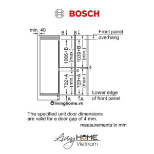 Tủ lạnh Bosch KIN86AF30O - Âm tủ 273 lít 21 Tủ lạnh Bosch KIN86AF30O - Âm tủ 273 lít