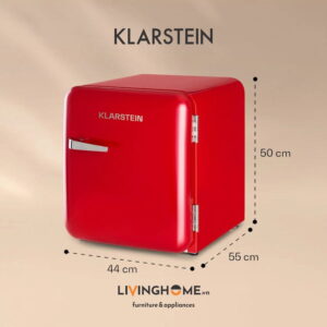 Tủ lạnh Klarstein KL-AUDREY Mini Retro màu đỏ - dung tích 48L 13 Tủ lạnh Klarstein KL-AUDREY Mini Retro màu đỏ - dung tích 48L