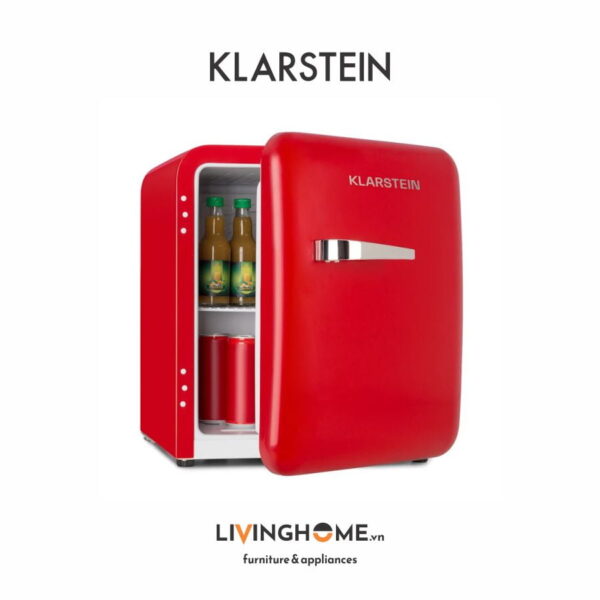 Tủ lạnh Klarstein KL-AUDREY Mini Retro màu đỏ - dung tích 48L