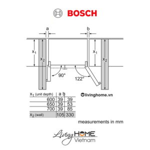 Tủ lạnh Bosch KAD92HI31 - side by side 636 lít kết nối Home Connect 23 Tủ lạnh Bosch KAD92HI31 - side by side 636 lít kết nối Home Connect