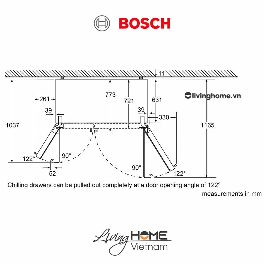 Tủ lạnh Bosch KAD92HI31 - side by side 636 lít kết nối Home Connect 13 Tủ lạnh Bosch KAD92HI31 - side by side 636 lít kết nối Home Connect - Ảnh 11