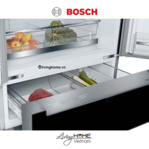 Tủ lạnh Bosch KFN86AA76J - Kiểu Pháp 540 lít kết nối Home Connect