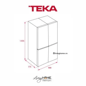 Tủ lạnh Teka RMF 77920 EU SS 4 cánh đứng độc lập dung tích 648lít 10 Tủ lạnh Teka RMF 77920 EU SS 4 cánh đứng độc lập dung tích 648lít