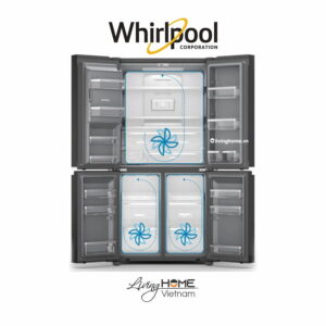 Tủ lạnh Whirlpool WFQ590DBSV 4 cửa 593lít 11 Tủ lạnh Whirlpool WFQ590DBSV 4 cửa 593lít