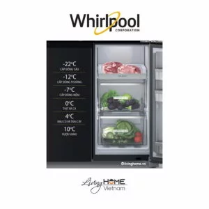 Tủ lạnh Whirlpool WFQ590DBSV 4 cửa 593lít 15 Tủ lạnh Whirlpool WFQ590DBSV 4 cửa 593lít