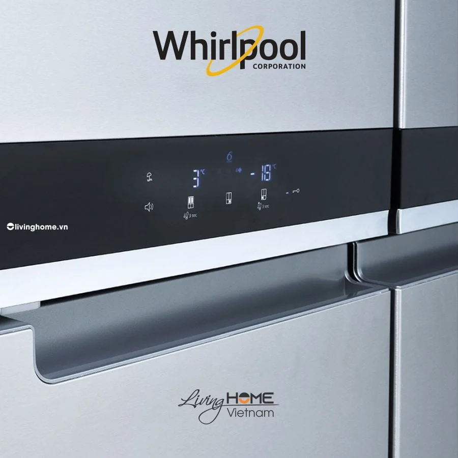 Tủ lạnh Whirlpool WFQ590NSSV 4 cửa 594lít màu xám sang trọng 4 Tủ lạnh Whirlpool WFQ590NSSV 4 cửa 594lít màu xám sang trọng - Ảnh 2
