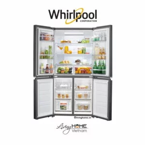 Tủ lạnh Whirlpool WFQ590NSSV 4 cửa 594lít màu xám sang trọng 8 Tủ lạnh Whirlpool WFQ590NSSV 4 cửa 594lít màu xám sang trọng
