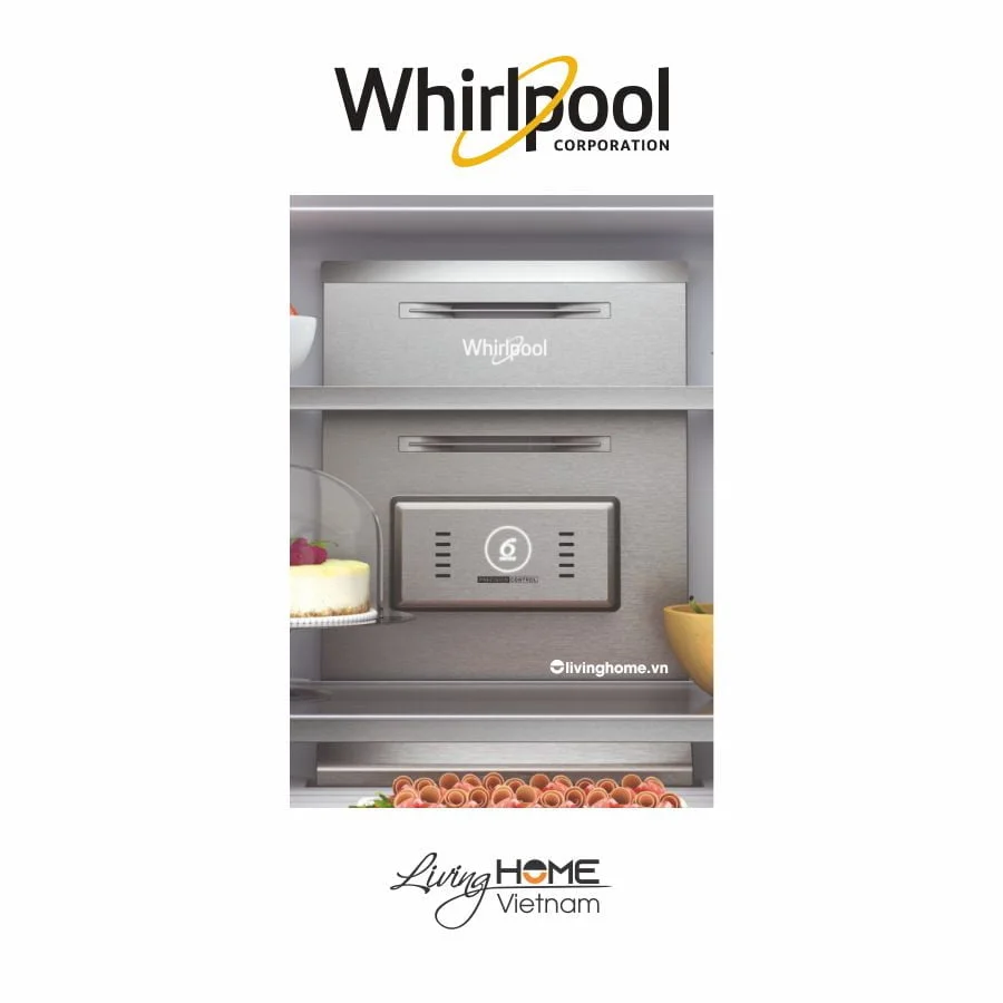 Tủ lạnh Whirlpool WFQ590WSSV 4 cửa 592lít màu xám hiện đại - Ảnh 5
