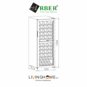 Alternative view of Tủ rượu Arber ABTRV201L dung tích 193L