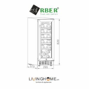 Tủ rượu Arber ABTRV58L thiết kế độc lập 58L 7 Tủ rượu Arber ABTRV58L thiết kế độc lập 58L