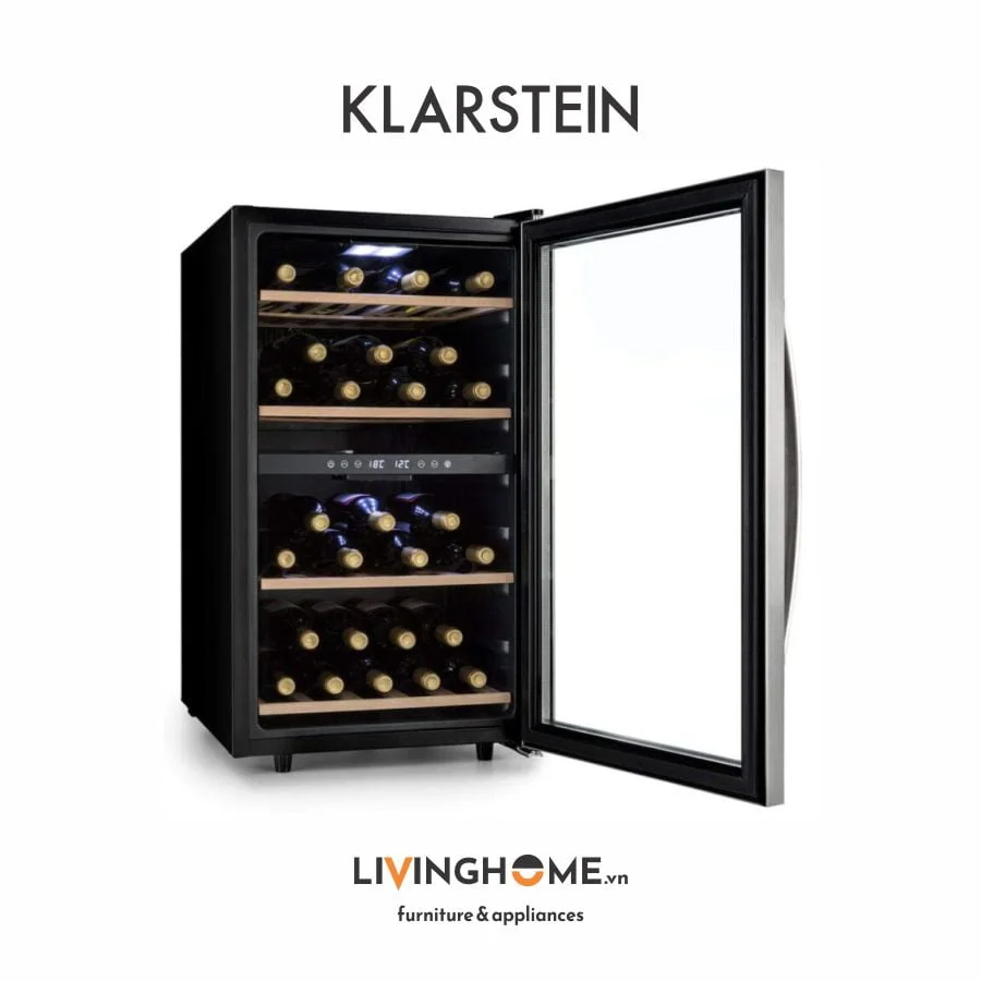 Tủ rượu vang Klarstein KL-VINAMOUR 45DUO nhập khẩu Đức 9 Tủ rượu vang Klarstein KL-VINAMOUR 45DUO nhập khẩu Đức - Ảnh 7