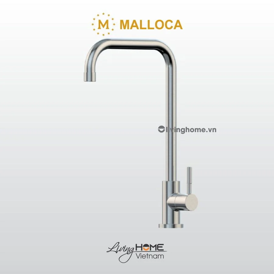 Vòi rửa chén Malloca K-115 XFIT inox, hiện đại